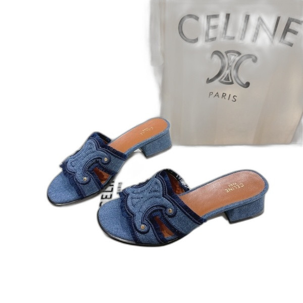 [ Celine ] 셀린느 마리나 프린지 뮬 샌들