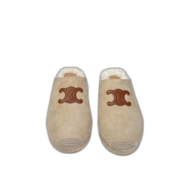 [ Celine ] 셀린느 양털 에스파듀 뮬