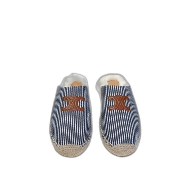 [ Celine ] 셀린느 양털 에스파듀 뮬