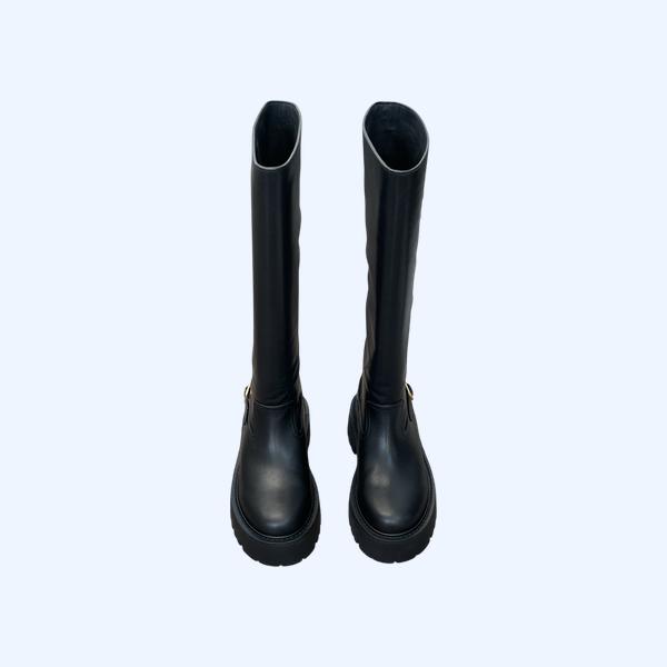 [ Celine ] 셀린느 통굽 라이더 부츠