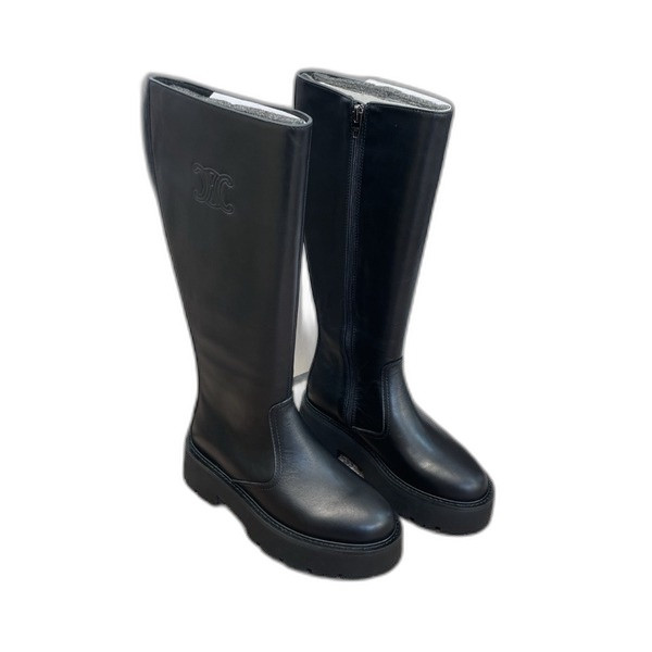 [ Celine ] 셀린느 통굽 라이더 부츠