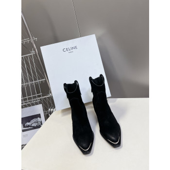 [ Celine ] 셀린느 스웨이드 앵클 부츠