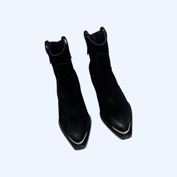 [ Celine ] 셀린느 스웨이드 앵클 부츠