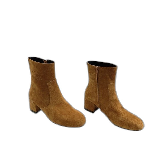 [ Celine ] 셀린느 스웨이드 앵클 부츠