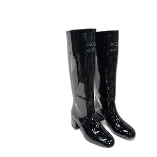 [ Celine ] 셀린느 에나멜 가죽 부츠