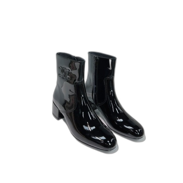 [ Celine ] 셀린느 에나멜 가죽 부츠