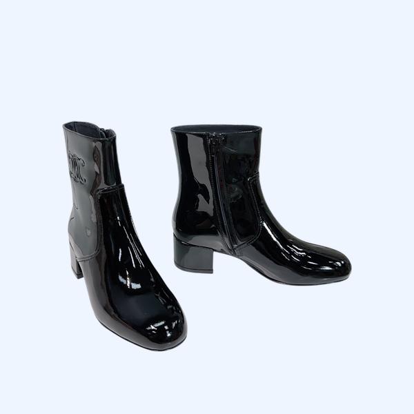 [ Celine ] 셀린느 에나멜 가죽 부츠