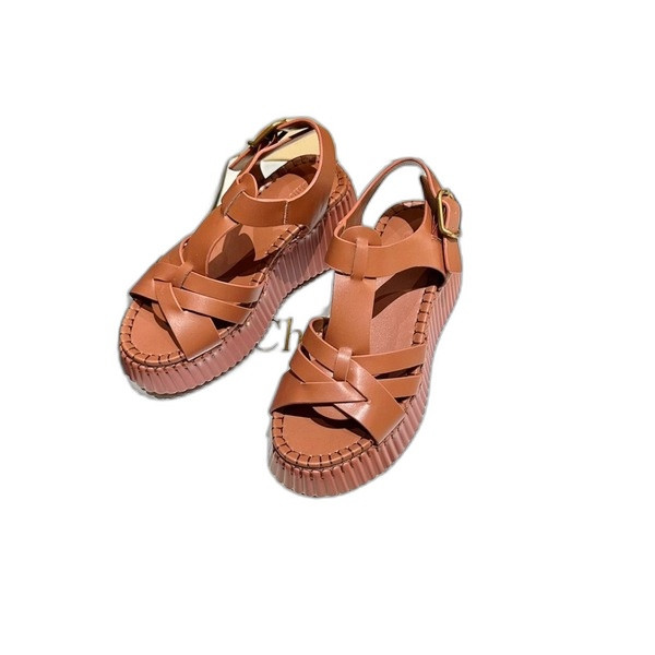 [ Chloe ] 끌로에 나마 웨지 샌들