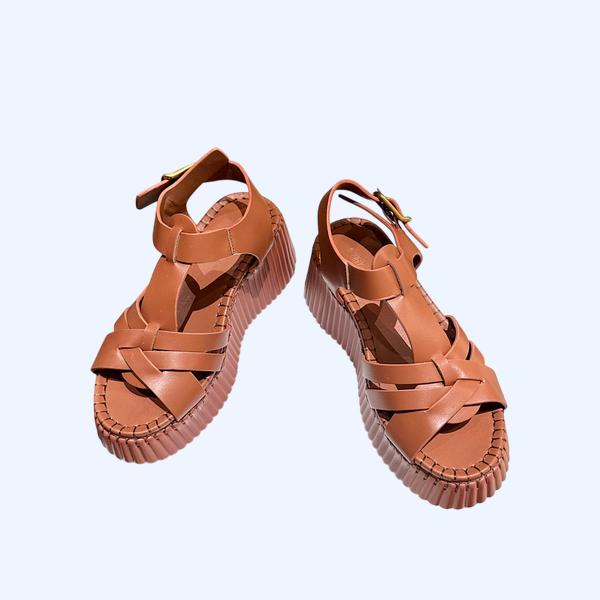 [ Chloe ] 끌로에 나마 웨지 샌들