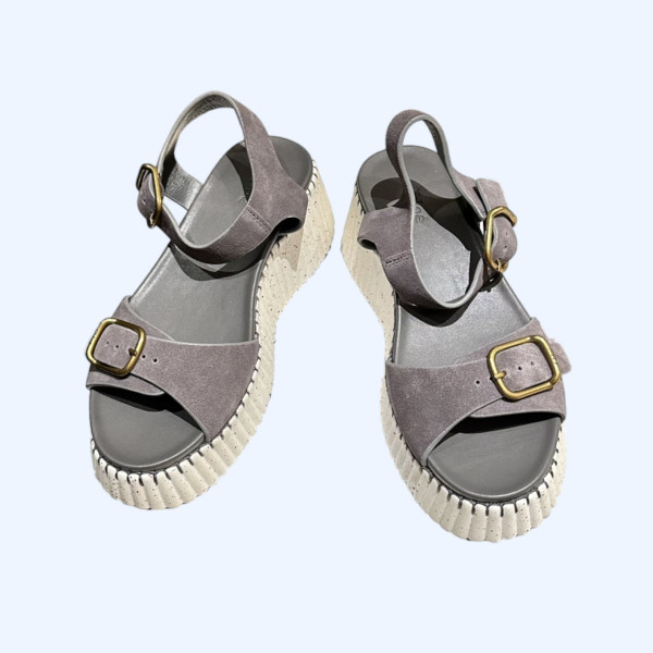 [ Chloe ] 끌로에 나마 웨지 샌들