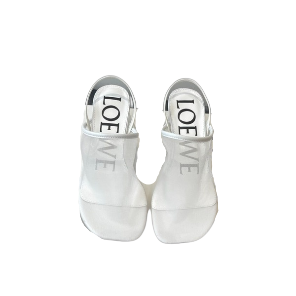 [ Loewe ] 로에베 페탈 슬링백 힐 샌들