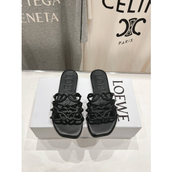 [ 로에베 ] 25ss 아나그램 레더 슬라이드