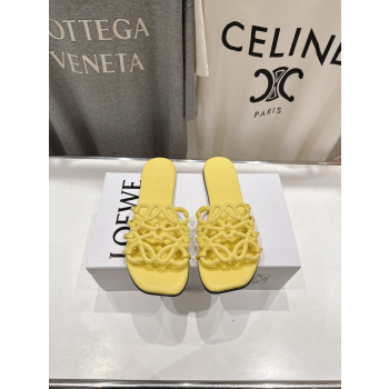 [ 로에베 ] 25ss 아나그램 레더 슬라이드