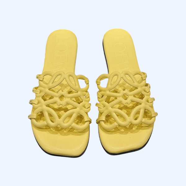 [ 로에베 ] 25ss 아나그램 레더 슬라이드