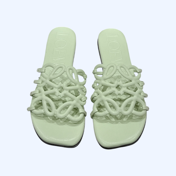 [ 로에베 ] 25ss 아나그램 레더 슬라이드