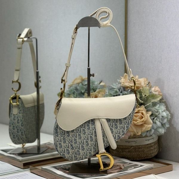 [ Dior ] 디올 Saddle 미디엄 백
