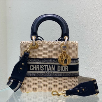 [ Dior ] 디올 Lady 라탄 백