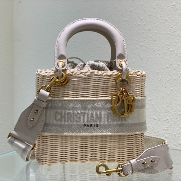 [ Dior ] 디올 Lady 라탄 백