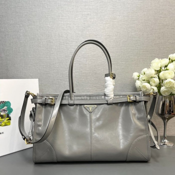 [ Prada ] 프라다 보니 라지 가죽 핸드백