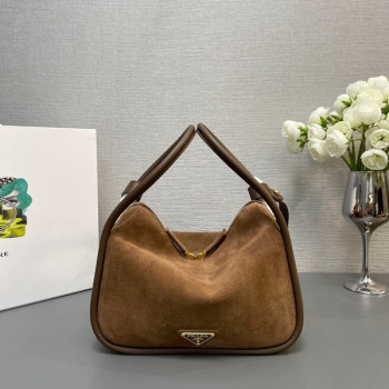 [ Prada ] 프라다 달링 스웨이드 핸드백