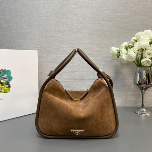 [ Prada ] 프라다 달링 스웨이드 핸드백