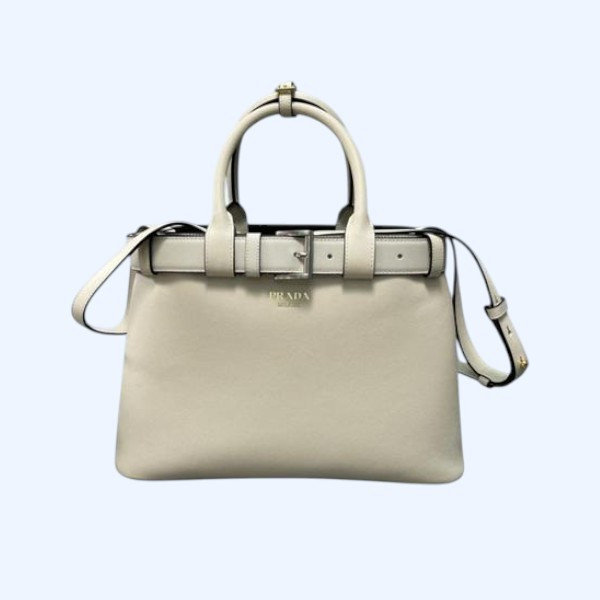 [ Prada ] 프라다 벨트 가죽 버클 백 미디엄
