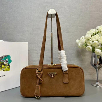 [ Prada ] 프라다 스웨이드 탑 핸들 백