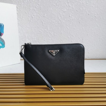 [ Prada ] 프라다 사피아노 가죽 클러치
