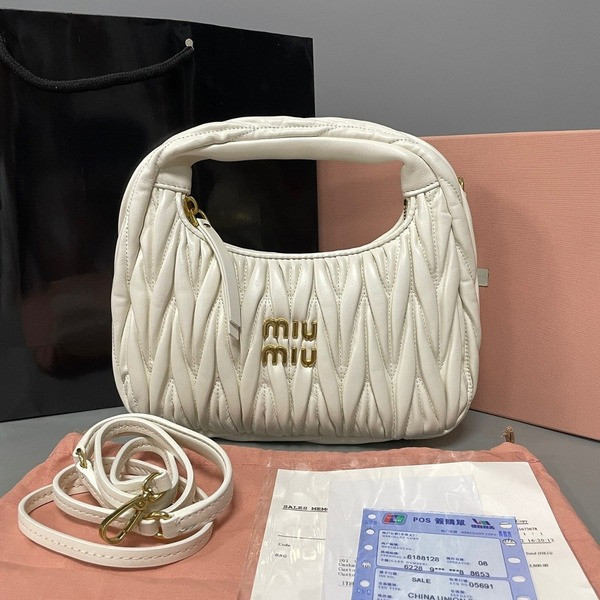 [Miu Miu] 미우미우 완더 마테라쎄 나파 가죽 호보백