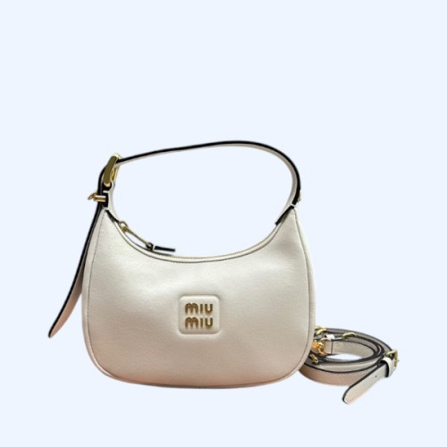 [ 미우미우 ] 레더 호보백 라지