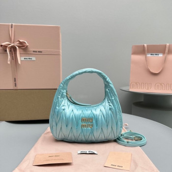 [ 미우미우 ] 완더 마테라쎄 새틴 미니 호보백