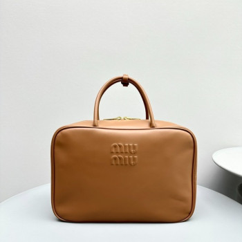 [ 미우미우 ] 가죽 탑 핸들백