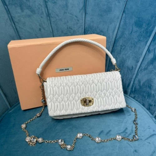 [ 미우미우 ] 크리스탈 클로케 숄더백