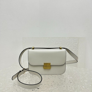 [ 미우미우 ] 가죽 메탈로고 버클 숄더백