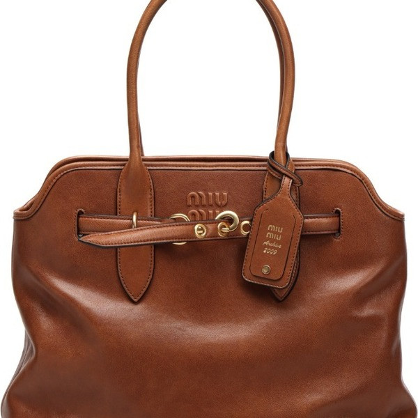 [ 미우미우 ] 아방뛰르 나파 가죽 미디엄 백