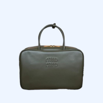 [ 미우미우 ] 탑 핸들 가죽 보 백