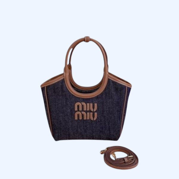 [ Miu Miu ] 미우미우 아이비 데님 토트백