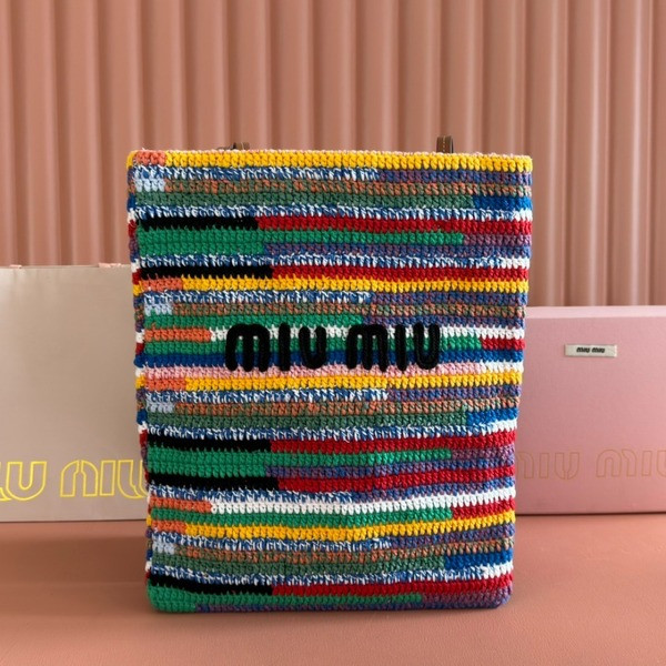 [ Miu Miu ] 미우미우 크로셰 토트백