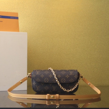 [ LV ] 월릿 온 체인 아이비 모노그램