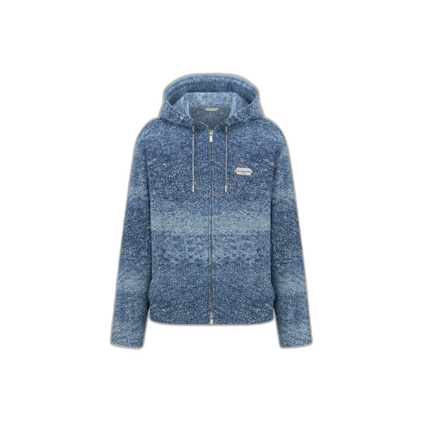 Christian Dior Paris 라벨 후드 블루종 재킷