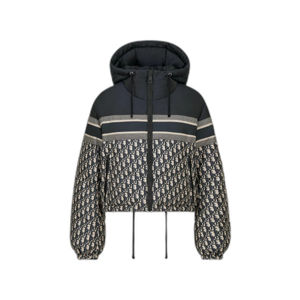 리버서블 크롭 푸퍼 재킷