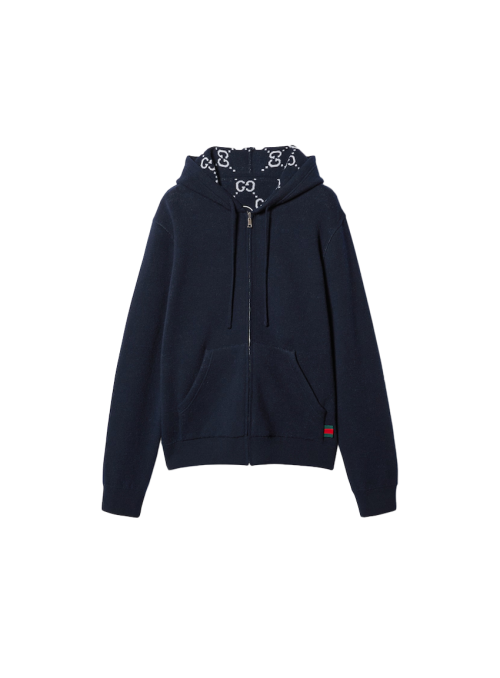 GG 리버서블 집업 후드