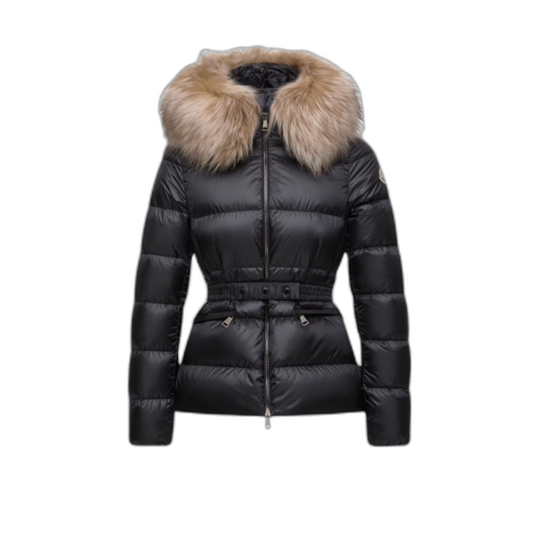 Boed 후드 시어링 트리밍 쇼트 다운 재킷