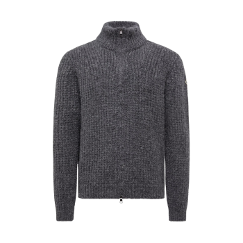 알파카 & 울 집업 카디건