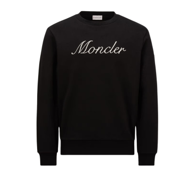 자수 로고 코튼 스웨트셔츠