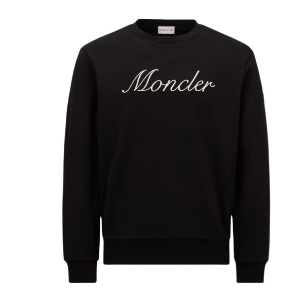 자수 로고 코튼 스웨트셔츠