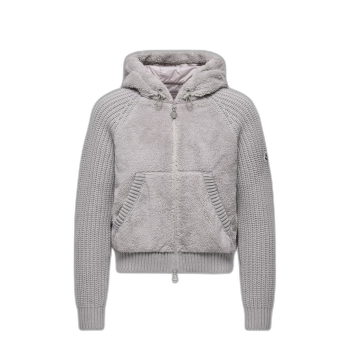 패딩 울 & 테디 집업 후디