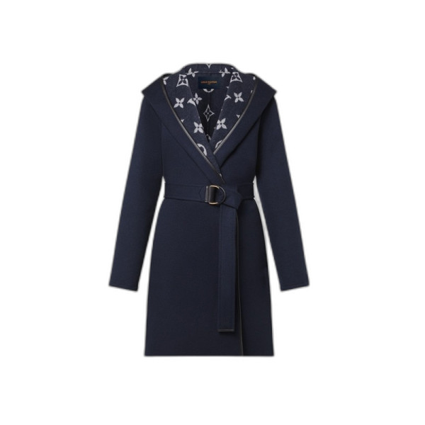 랩오버 후드 코트