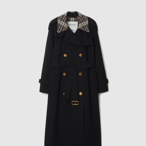 롱 체크 칼라 캐슬포드 트렌치코트 81136331