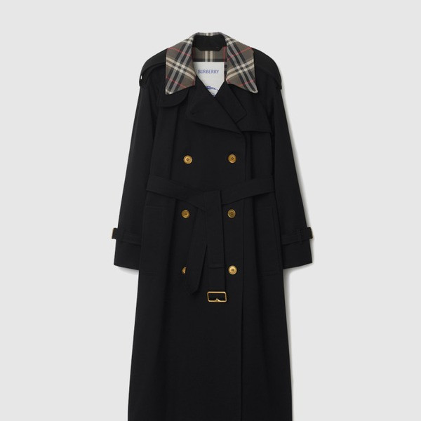 롱 체크 칼라 캐슬포드 트렌치코트 81136331